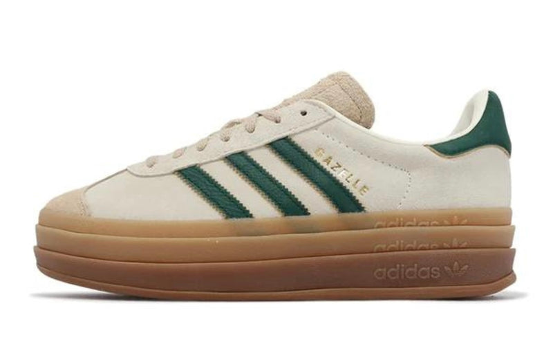 Adidas Gazelle Bold Cream White Collegiate Green