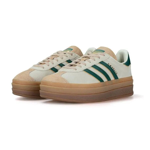 Adidas Gazelle Bold Cream White Collegiate Green